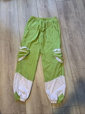 Five Dancewear Lime Green and White Cargo Joggers